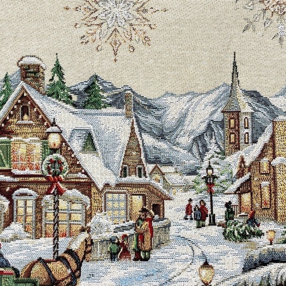 Christmas Tapestry Pillow Cover - Picture 3 of 7